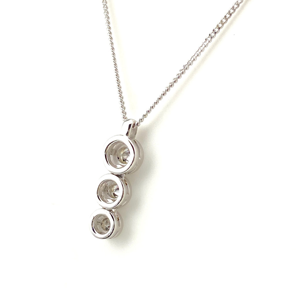 メレダイヤ デザインネックレス プラチナ ペンダント ネックレス Pt850 ダイヤモンド レディース 【中古】nbjwl