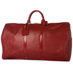 ルイ・ヴィトン キーポル 55 ハンドバッグ 旅行 出張 ボストンバッグ エピ レッド M42957 レディース 【中古】brbag