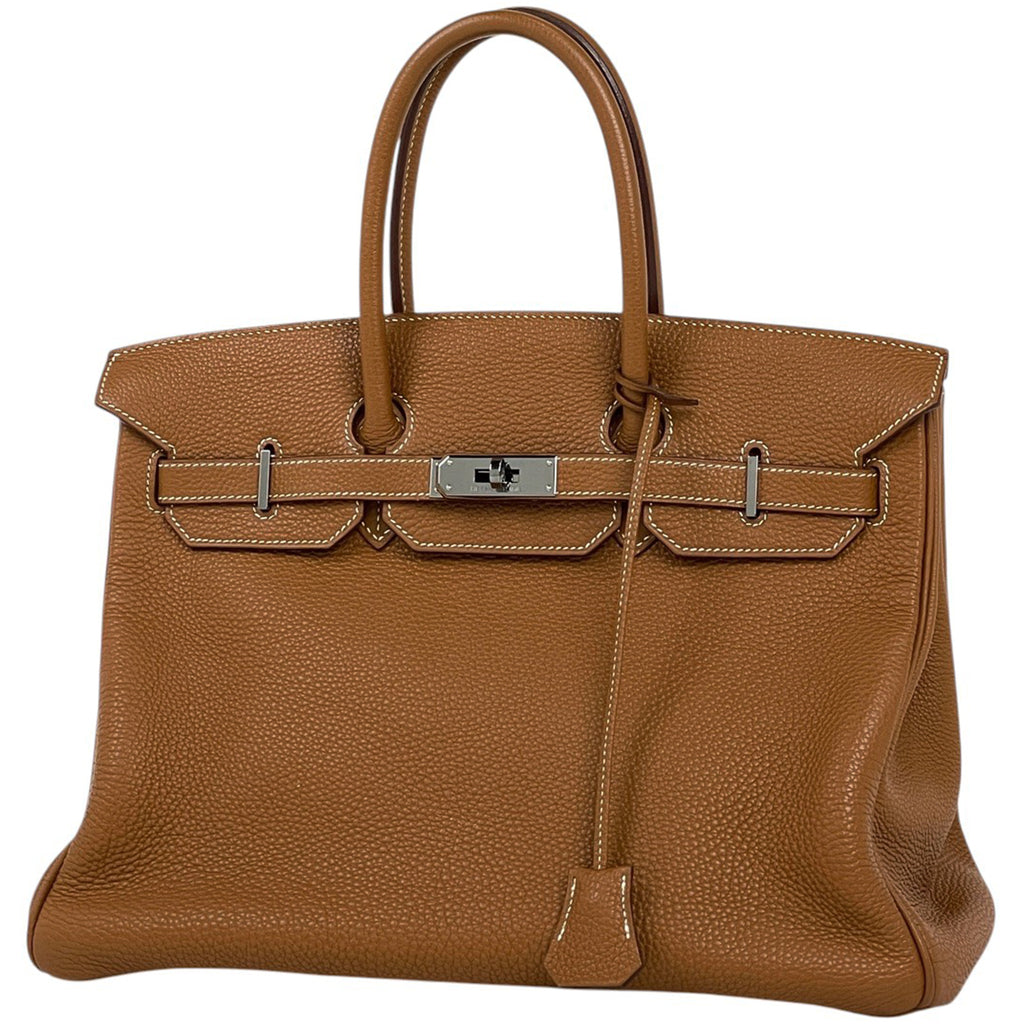 エルメス バーキン 35 手提げ トートバッグ トゴ ゴールド □J レディース 【中古】brbag