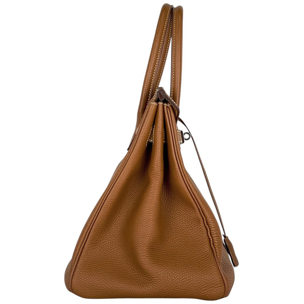 エルメス バーキン 35 手提げ トートバッグ トゴ ゴールド □J レディース 【中古】brbag