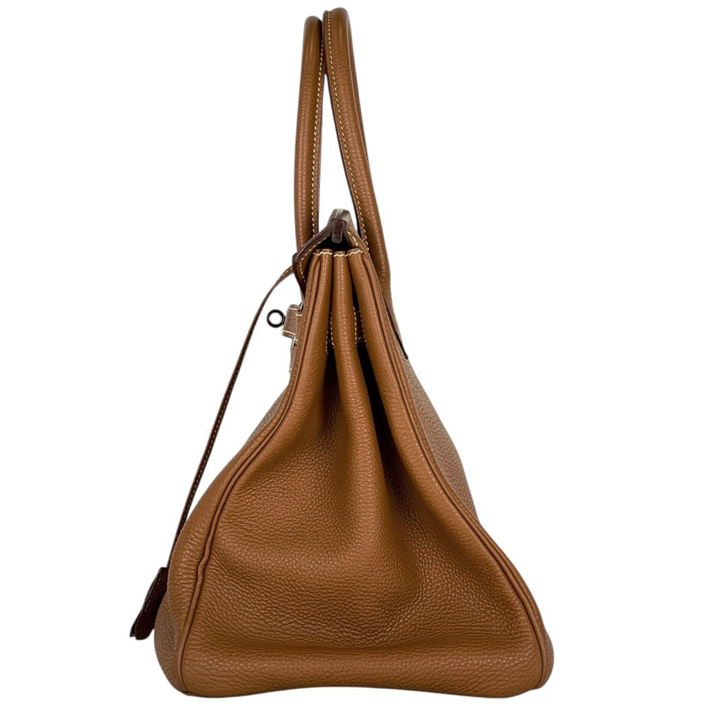 エルメス バーキン 35 手提げ トートバッグ トゴ ゴールド □J レディース 【中古】brbag