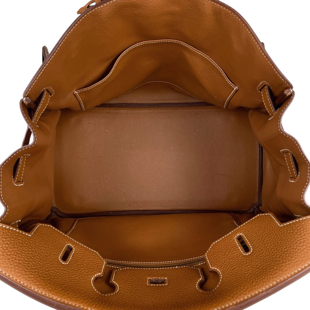 エルメス バーキン 35 手提げ トートバッグ トゴ ゴールド □J レディース 【中古】brbag