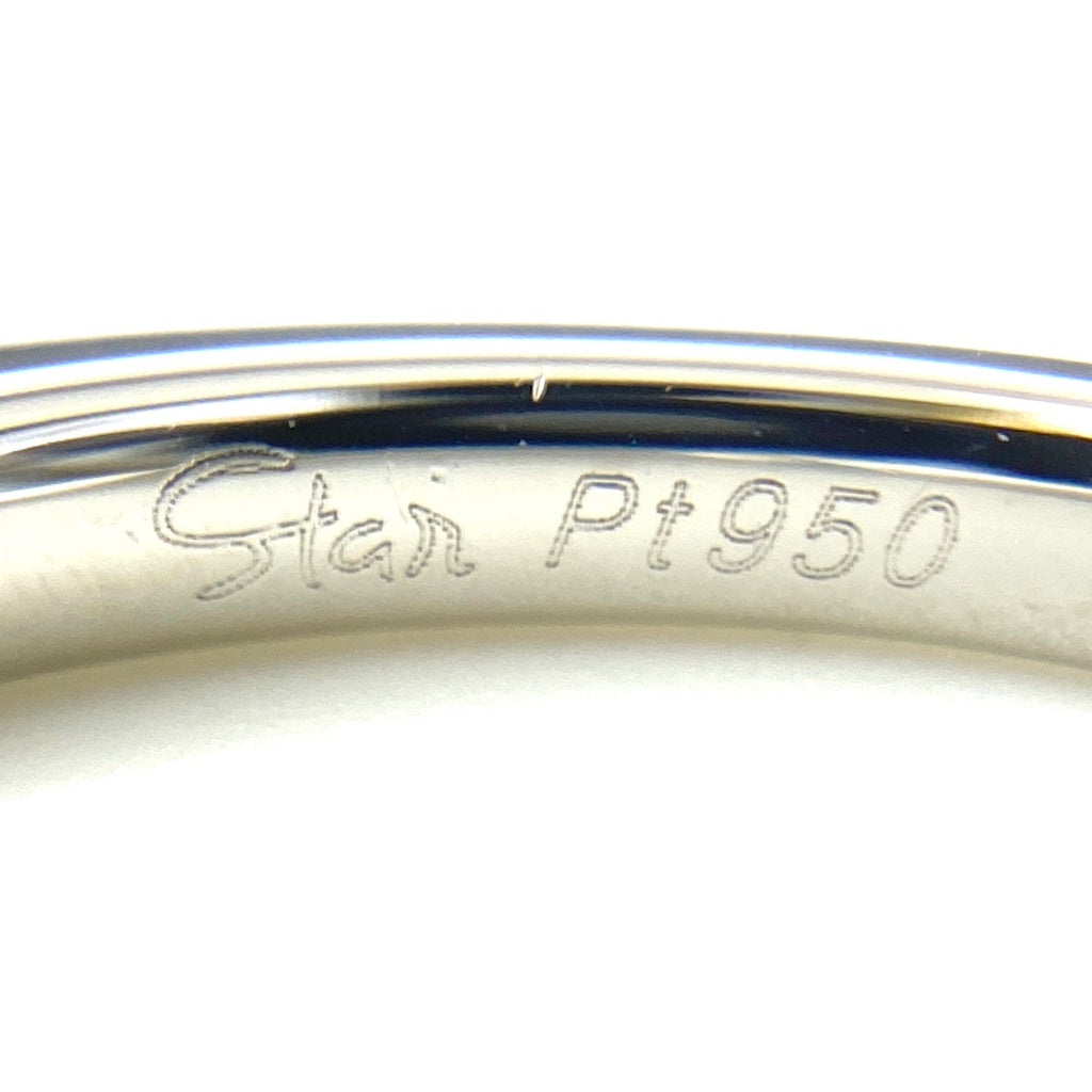 スタージュエリー メレダイヤ デザインリング プラチナ 指輪 リング 8.5号 Pt950 ダイヤモンド レディース 【中古】brjwl