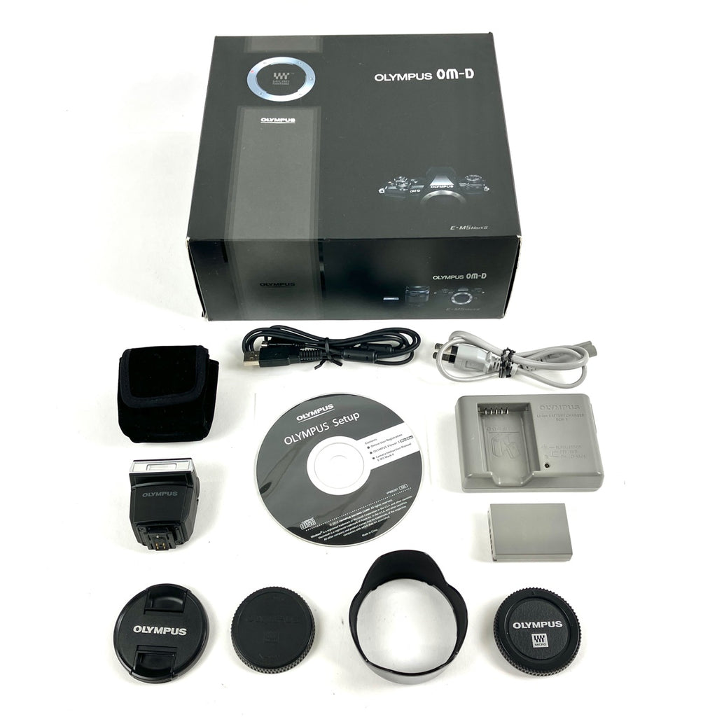 オリンパス OLYMPUS OM-D E-M5 Mark II 14-150mm II レンズキット ブラック デジタル ミラーレス 一眼カメラ 【中古】cambb