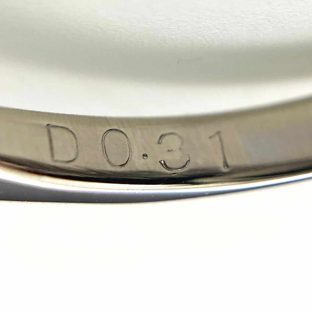 メレダイヤ デザインリング プラチナ 指輪 リング 13号 Pt900 エメラルド ダイヤモンド レディース 【中古】nbjwl