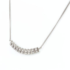 メレダイヤ デザインネックレス プラチナ ペンダント ネックレス Pt900 Pt850 ダイヤモンド レディース 【中古】nbjwl