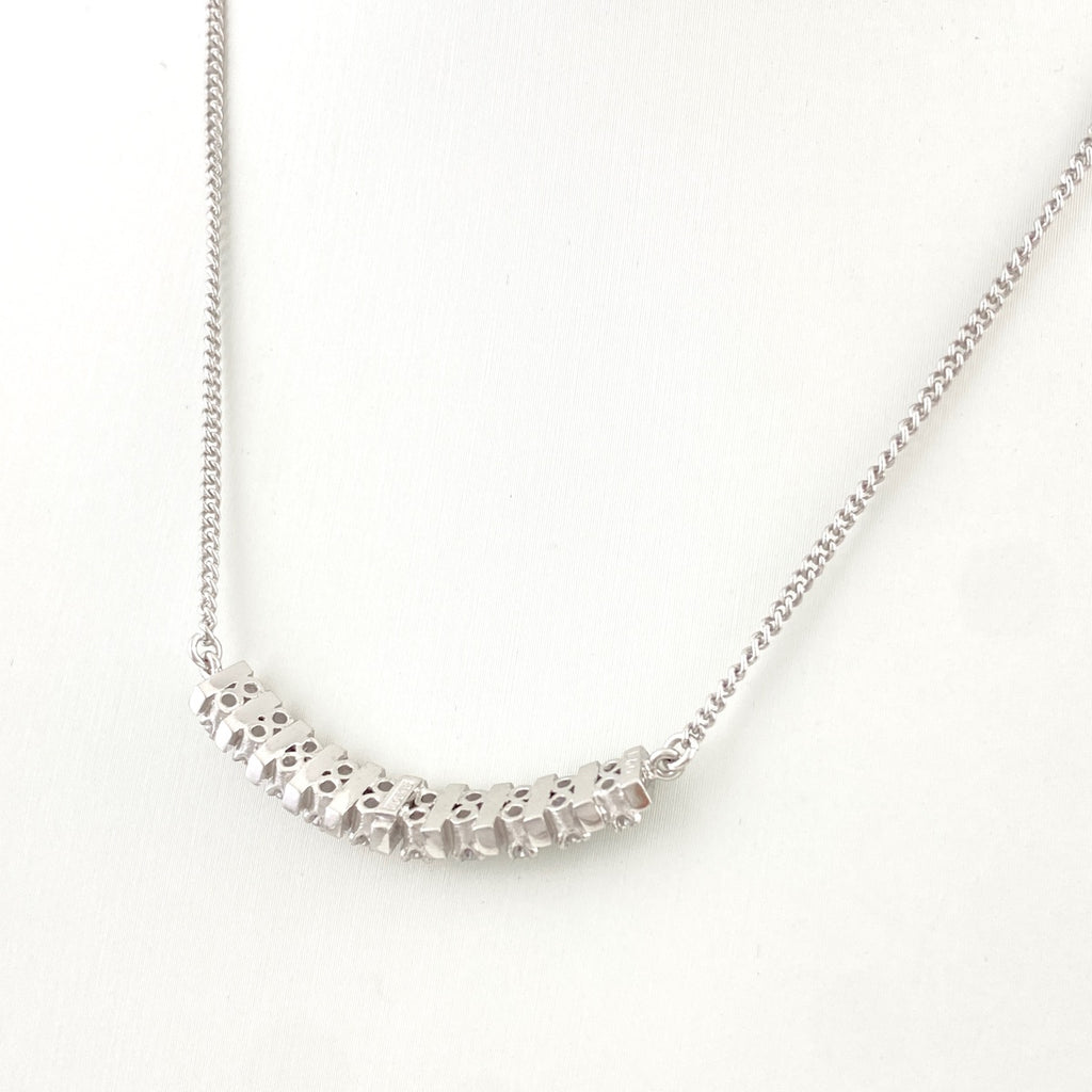 メレダイヤ デザインネックレス プラチナ ペンダント ネックレス Pt900 Pt850 ダイヤモンド レディース 【中古】nbjwl