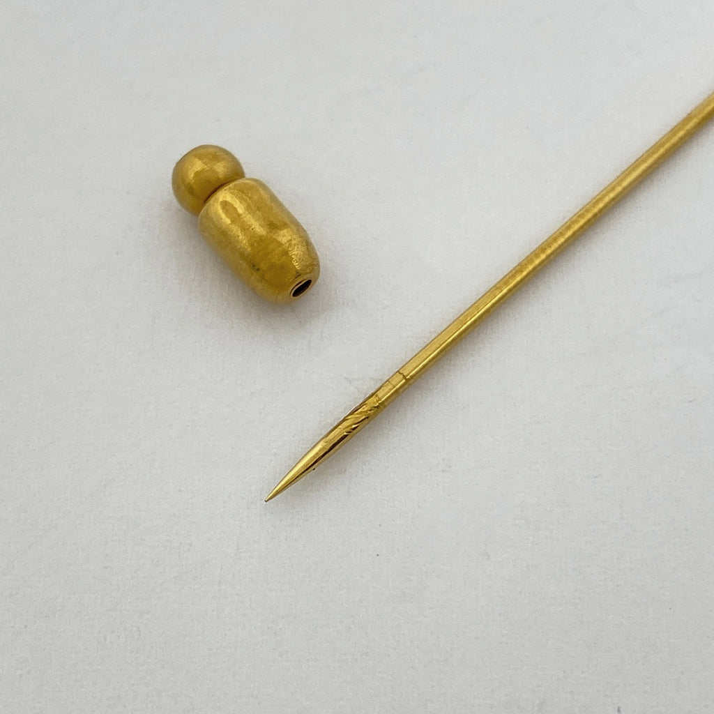 エルメス セリエ ピン ブローチ ハットピン ブローチ GP ゴールド レディース 【中古】bracc