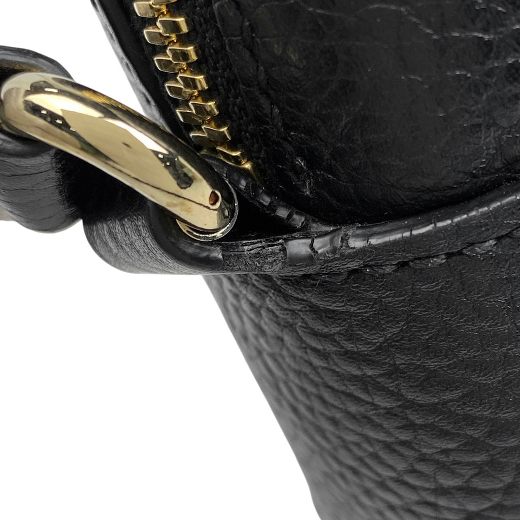 グッチ ソーホー ショルダーバッグ タッセル フリンジ ショルダーバッグ レザー ブラック 308364 レディース 【中古】brbag