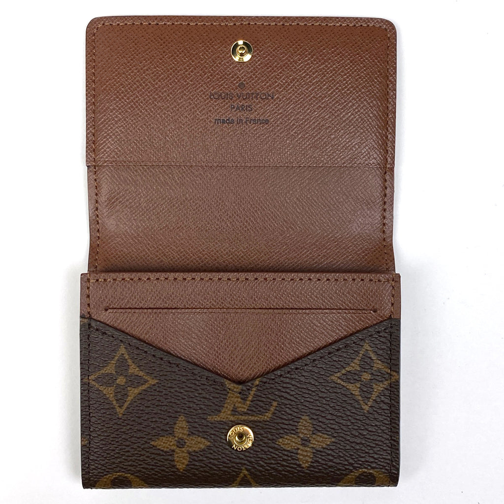 ルイヴィトン カードケース 名刺入れ モノグラム 茶 ブラウン アンヴェロップ LOUIS VUITTON ルイヴィトン 名刺入れ カードケース メンズ