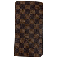 ルイ・ヴィトン ポルトフォイユ ブラザ 札入れ 小銭入れ 二つ折り 長財布 ダミエ ブラウン N60017 レディース 【中古】brbag