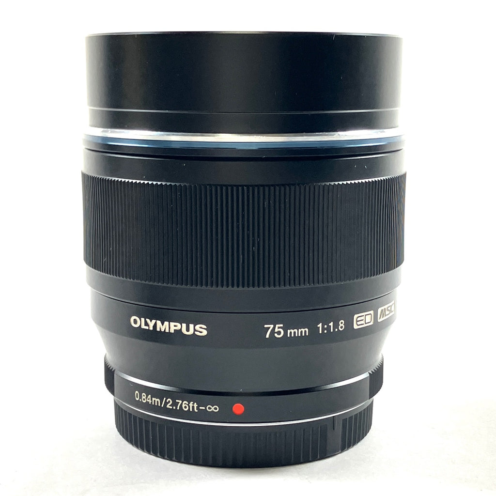 オリンパス OLYMPUS M.ZUIKO DIGITAL ED 75mm F1.8 ブラック 一眼カメラ用レンズ（オートフォーカス） 【中古】cambb