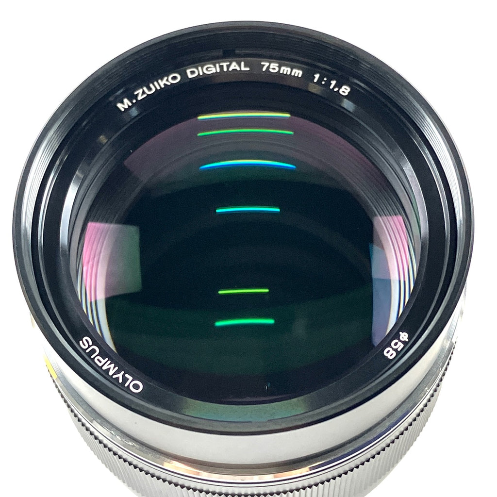 オリンパス OLYMPUS M.ZUIKO DIGITAL ED 75mm F1.8 ブラック 一眼カメラ用レンズ（オートフォーカス） 【中古】cambb