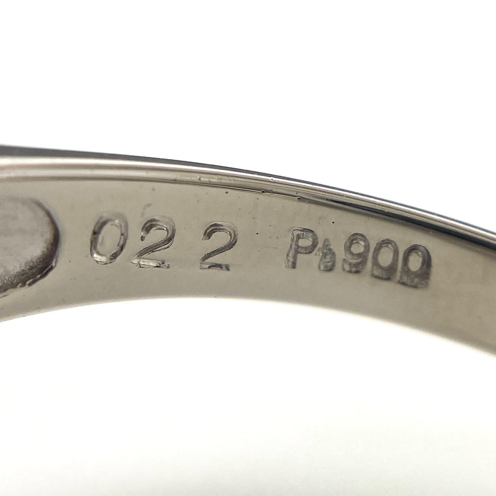 ルビー デザインリング プラチナ 指輪 メレダイヤ リング 18.5 Pt900 ルビー ダイヤモンド メンズ 【中古】nbjwl