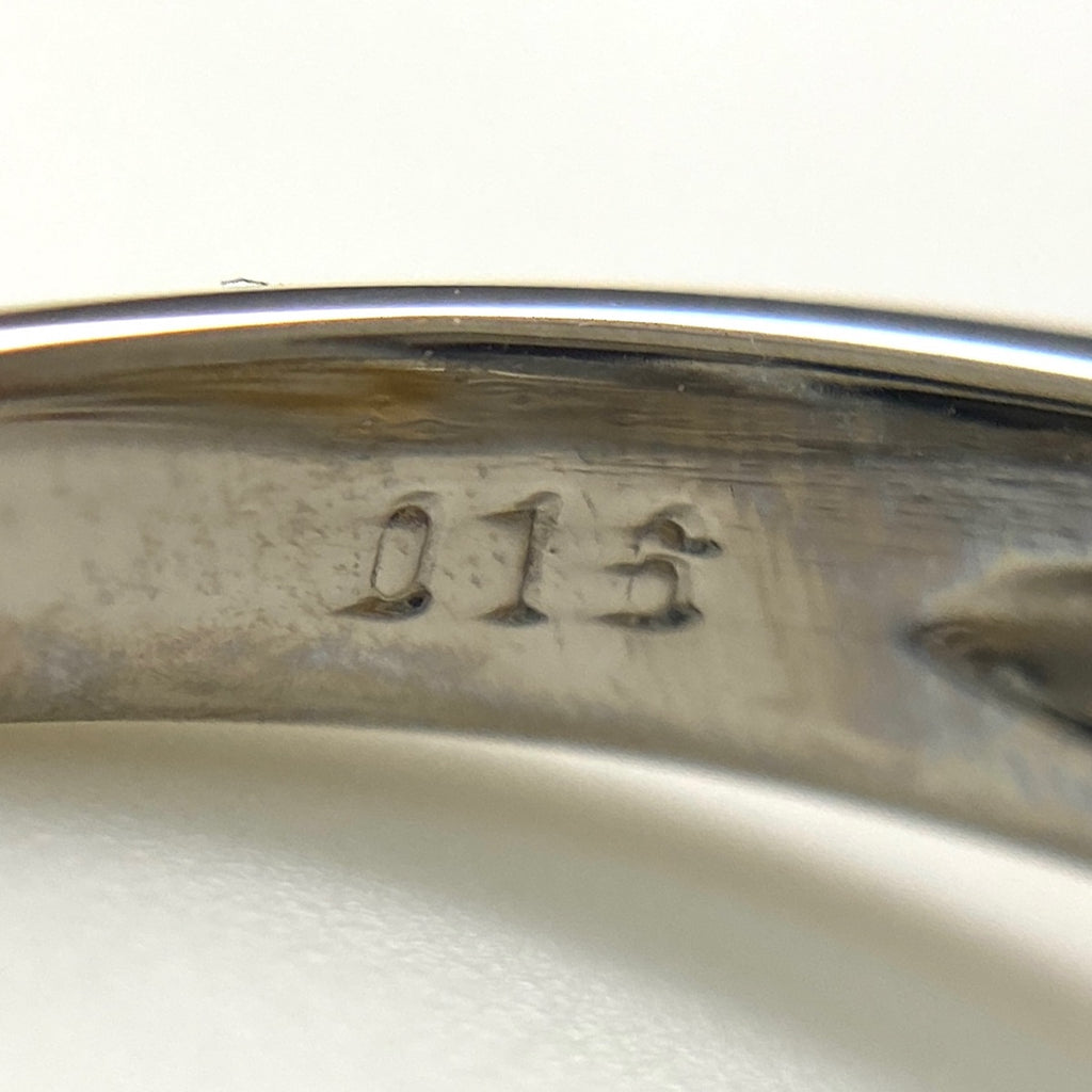 メレダイヤ デザインリング プラチナ YG イエローゴールド 指輪 リング 9.5号 Pt900 K18 ダイヤモンド レディース 【中古】nbjwl