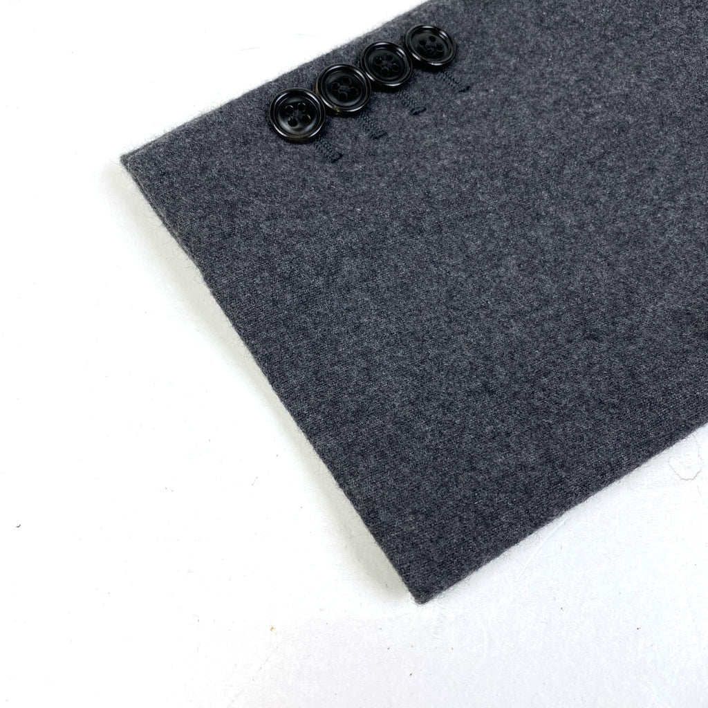 エルメス テーラードジャケット シングル アウター テーラードジャケット カシミヤ ナイロン ポリウレタン グレー メンズ 【中古】brapp