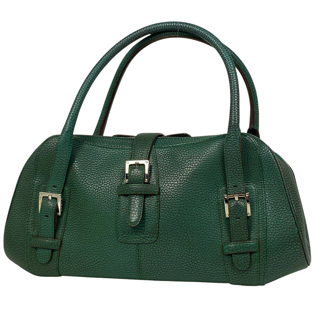 ロエベ センダ ハンドバッグ ロゴ ショルダーバッグ ハンドバッグ レザー グリーン レディース 【中古】brbag