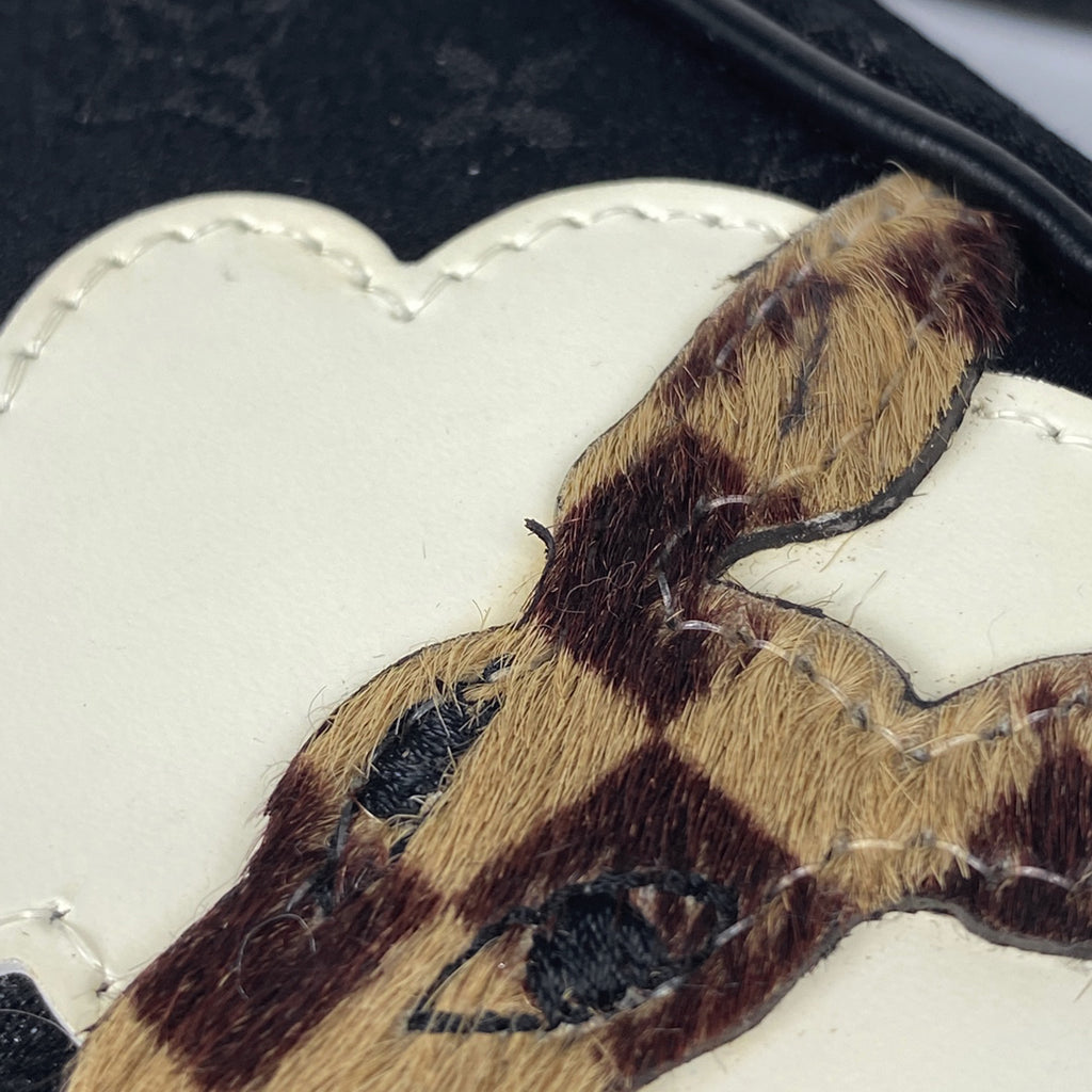 ルイ・ヴィトン コントドゥフェポシェット ハンドバッグ キリンモチーフ ハンドバッグ モノグラムサテン ブラック M92275 レディース 【中古】brbag