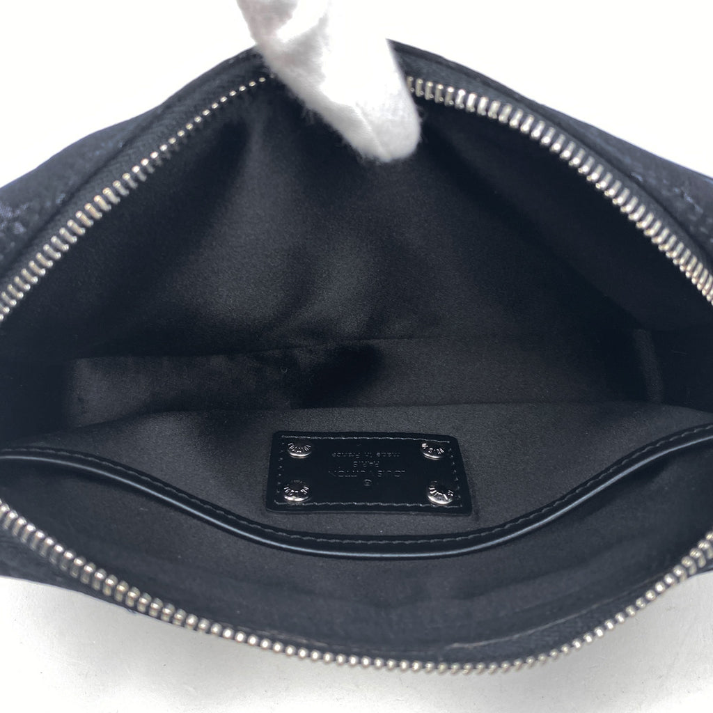 ルイ・ヴィトン コントドゥフェポシェット ハンドバッグ キリンモチーフ ハンドバッグ モノグラムサテン ブラック M92275 レディース 【中古】brbag