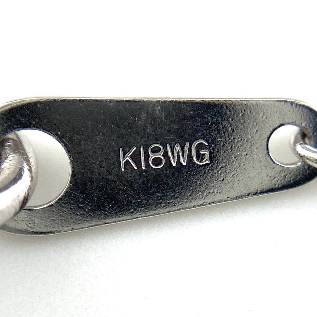 メレダイヤ デザインネックレス WG ホワイトゴールド ペンダント ネックレス K18 WG ダイヤモンド レディース 【中古】nbjwl