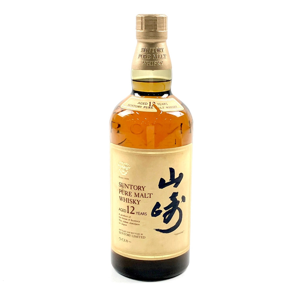 【東京都内限定お届け】 サントリー SUNTORY 山崎 12年 ピュアモルト 金花 750ml 国産ウイスキー 【古酒】liqbb