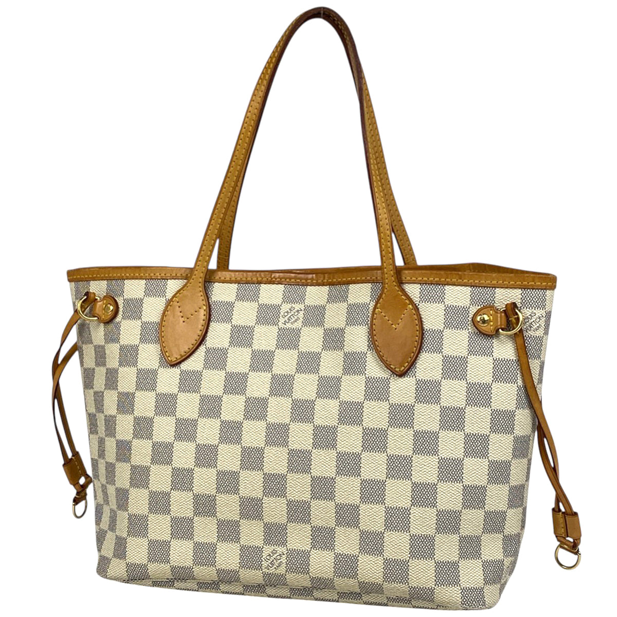 ルイヴィトン ダミエ アズール ネヴァーフルPMホワイト トートバッグ LOUIS VUITTON ルイヴィトン ダミエ・アズール ネヴァーフルPM