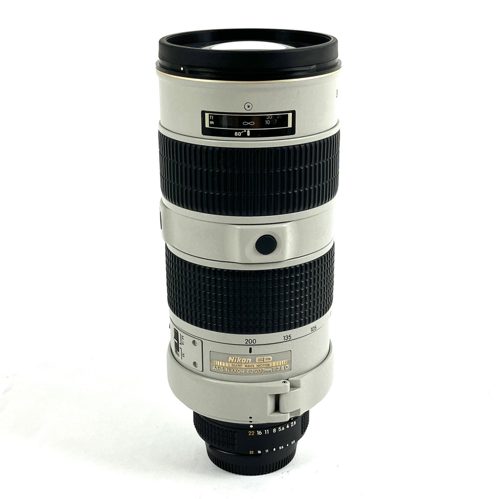 ニコン Nikon AF-S NIKKOR 80-200mm F2.8D ED ライトグレー 一眼カメラ用レンズ（オートフォーカス） 【中古】cambb