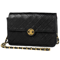 シャネル ココマーク チェーン ショルダーバッグ マトラッセ マドモアゼル ショルダーバッグ レザー ブラック レディース 【中古】brbag