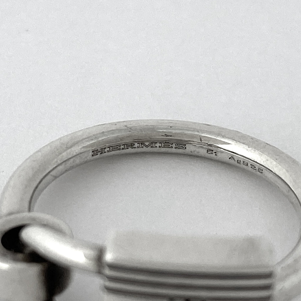 エルメス カデナモチーフ リング 指輪 リング 10号 シルバー925 シルバー レディース 【中古】bracc