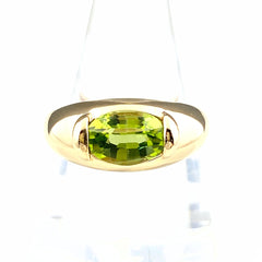 ポーラ ペリドット デザインリング YG イエローゴールド 指輪 リング 17.5号 750 ペリドット レディース 【中古】brjwl