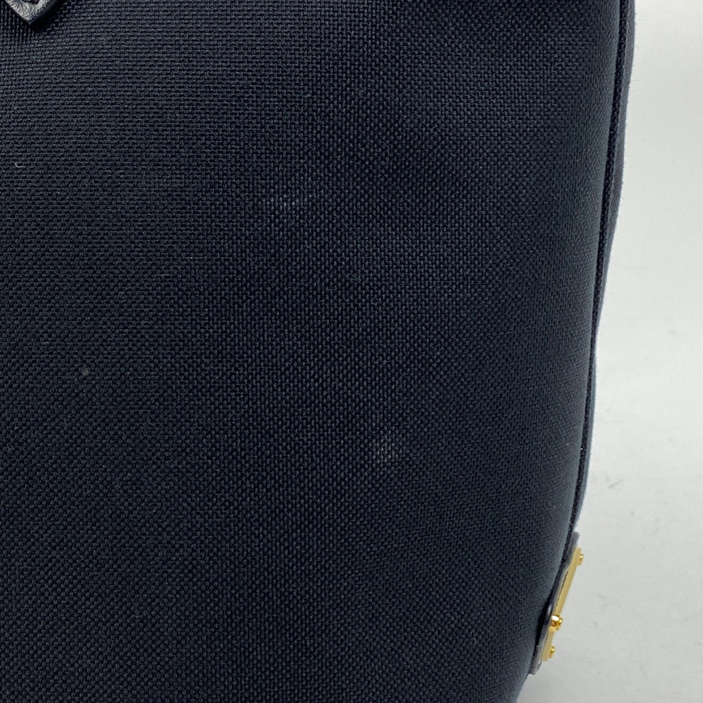 プラダ ロゴ ジャガード トートバッグ ショルダーバッグ トートバッグ キャンバス ネロ(ブラック) レディース 【中古】brbag