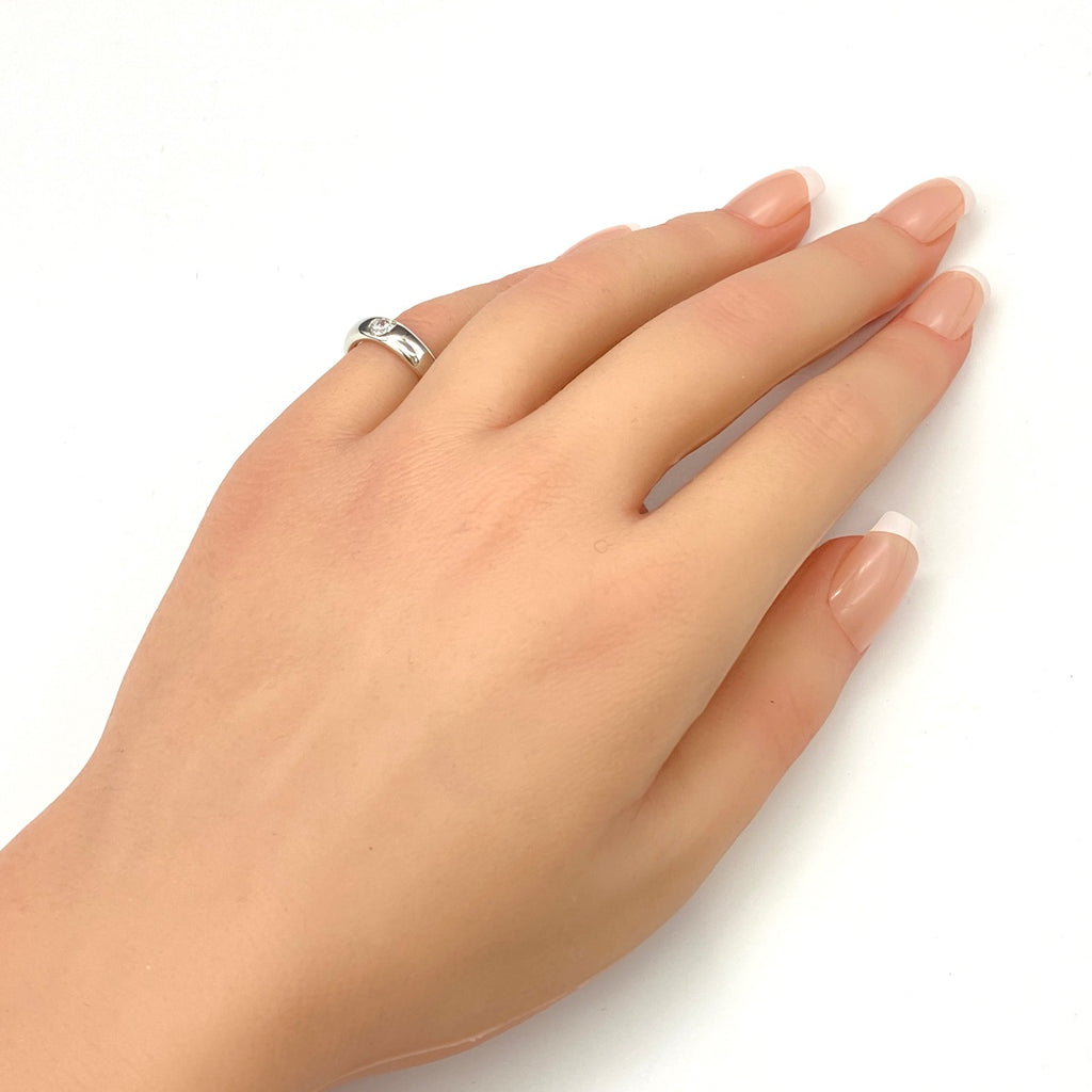 ダイヤモンド デザインリング プラチナ 指輪 リング 8号 Pt900 ダイヤモンド レディース 【中古】nbjwl