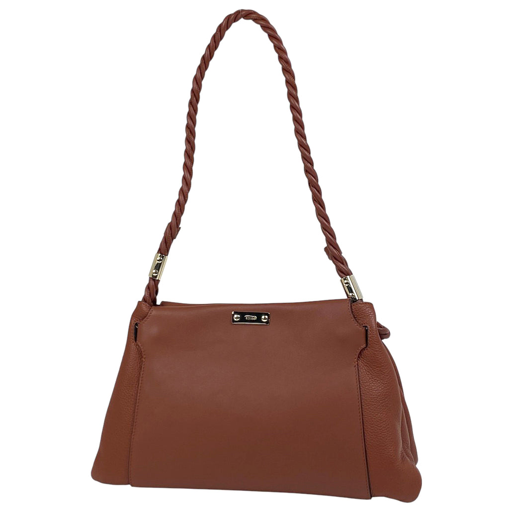 クロエ ロゴ ショルダーバッグ ワンショルダー ショルダーバッグ レザー ブラウン レディース 【中古】brbag