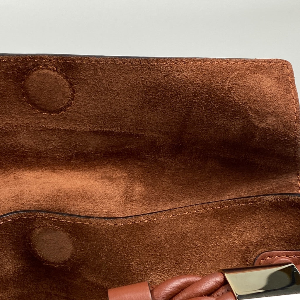 クロエ ロゴ ショルダーバッグ ワンショルダー ショルダーバッグ レザー ブラウン レディース 【中古】brbag