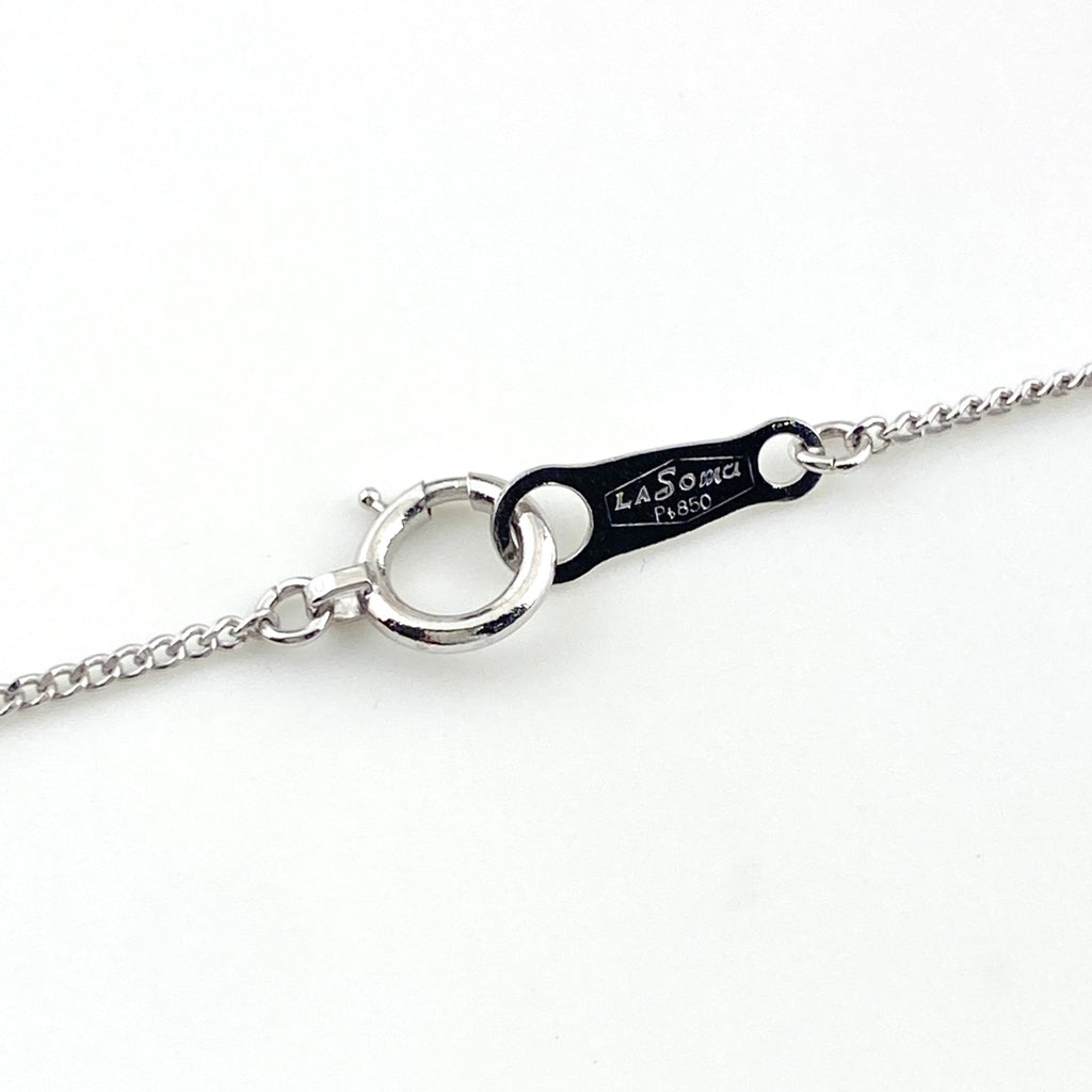 ダイヤモンド デザインネックレス プラチナ ペンダント ネックレス Pt850 ダイヤモンド レディース 【中古】nbjwl