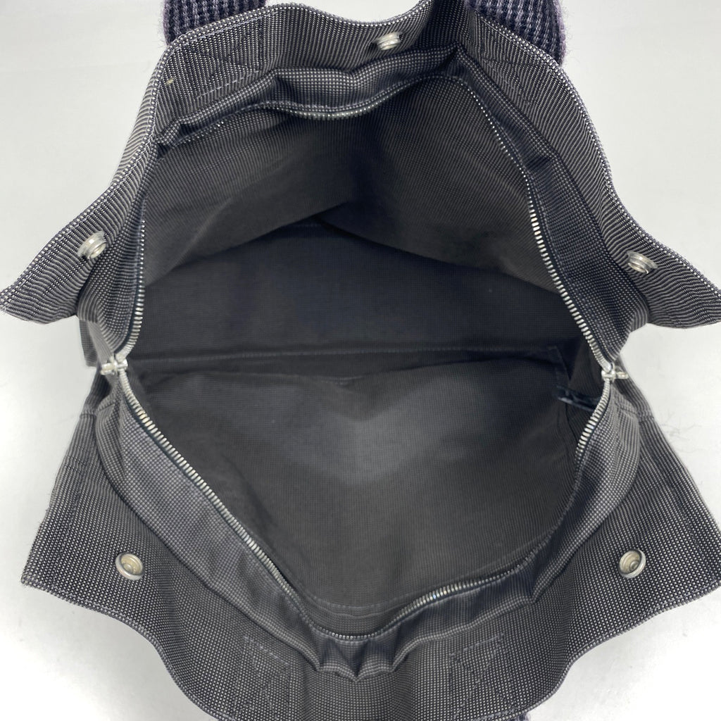 エルメス エールライン MM ハンドバッグ トートバッグ ナイロンキャンバス グレー レディース 【中古】brbag