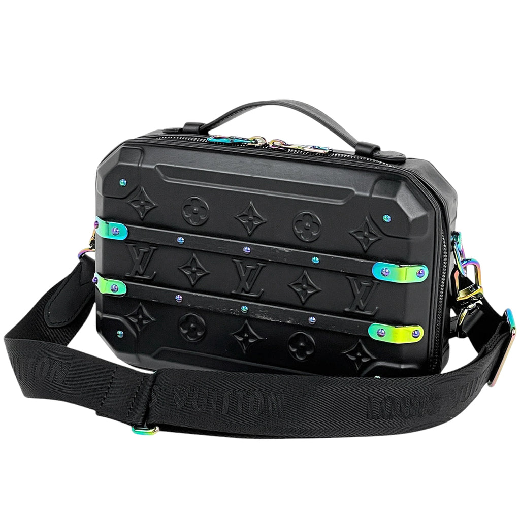ルイ・ヴィトン フューチャー トランク 2WAY モノグラム ショルダーバッグ レザー ブラック M21935 メンズ 【中古】brbag