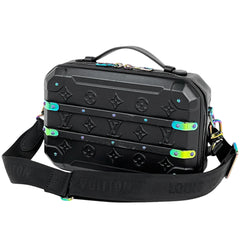 ルイ・ヴィトン フューチャー トランク 2WAY モノグラム ショルダーバッグ レザー ブラック M21935 メンズ 【中古】brbag