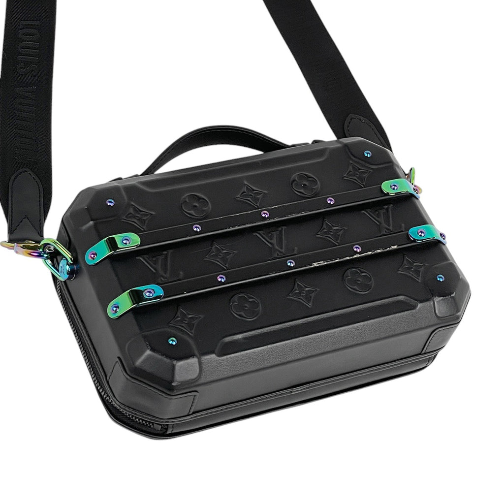 ルイ・ヴィトン フューチャー トランク 2WAY モノグラム ショルダーバッグ レザー ブラック M21935 メンズ 【中古】brbag