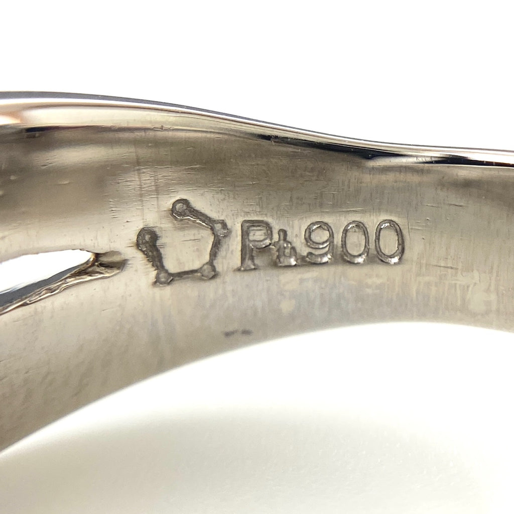 星の砂 メレダイヤ デザインリング プラチナ 指輪 リング 11.5号 Pt900 ダイヤモンド レディース 【中古】brjwl