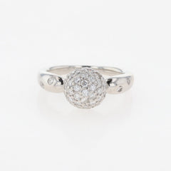 メレダイヤ デザインリング プラチナ 指輪 リング 2.5号 Pt900 ダイヤモンド レディース 【中古】nbjwl