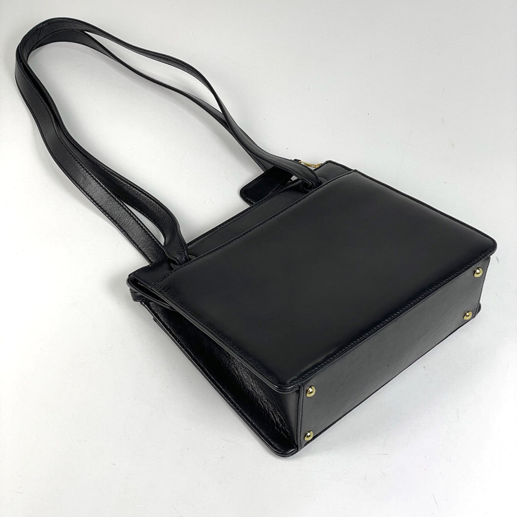 シャネル ロゴ ショルダーバッグ トートバッグ ショルダーバッグ レザー ブラック レディース 【中古】brbag