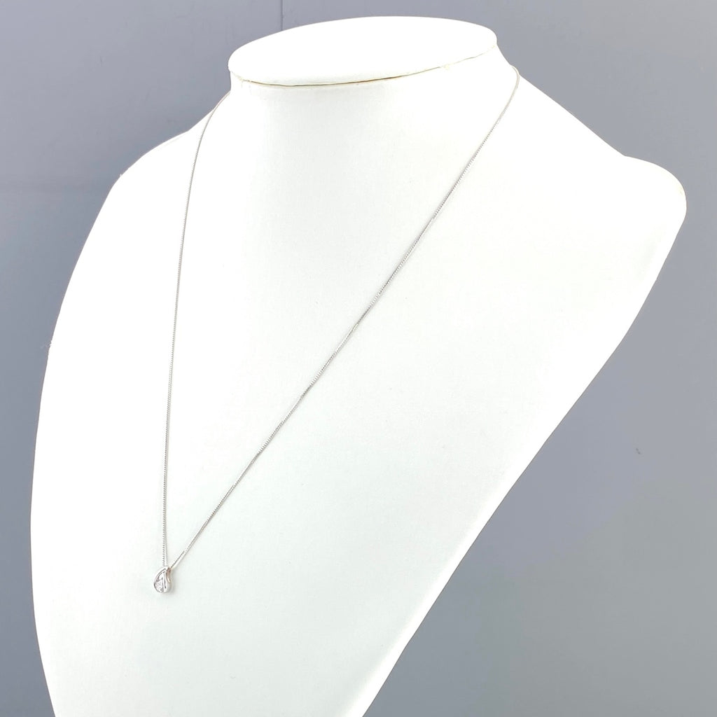 メレダイヤ デザインネックレス WG ホワイトゴールド ペンダント ネックレス K18 WG ダイヤモンド レディース 【中古】nbjwl