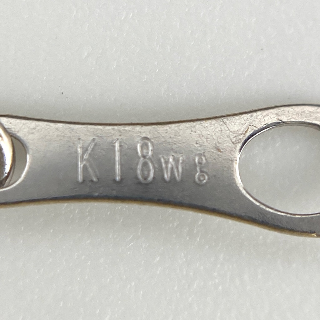 メレダイヤ デザインネックレス WG ホワイトゴールド ペンダント ネックレス K18 WG ダイヤモンド レディース 【中古】nbjwl