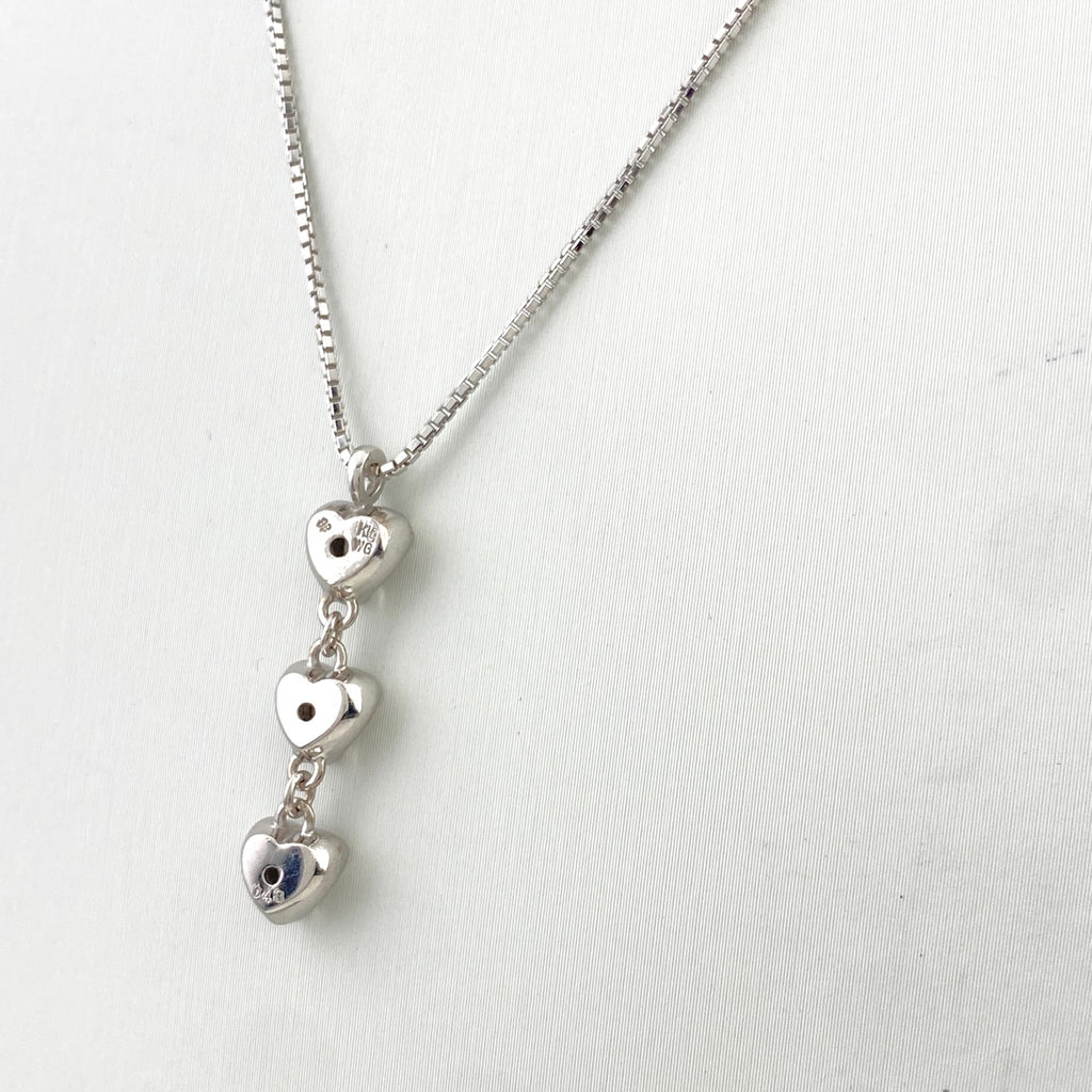 ハートモチーフ デザインネックレス WG ホワイトゴールド ペンダント メレダイヤ ネックレス K18 WG ダイヤモンド レディース 【中古】nbjwl