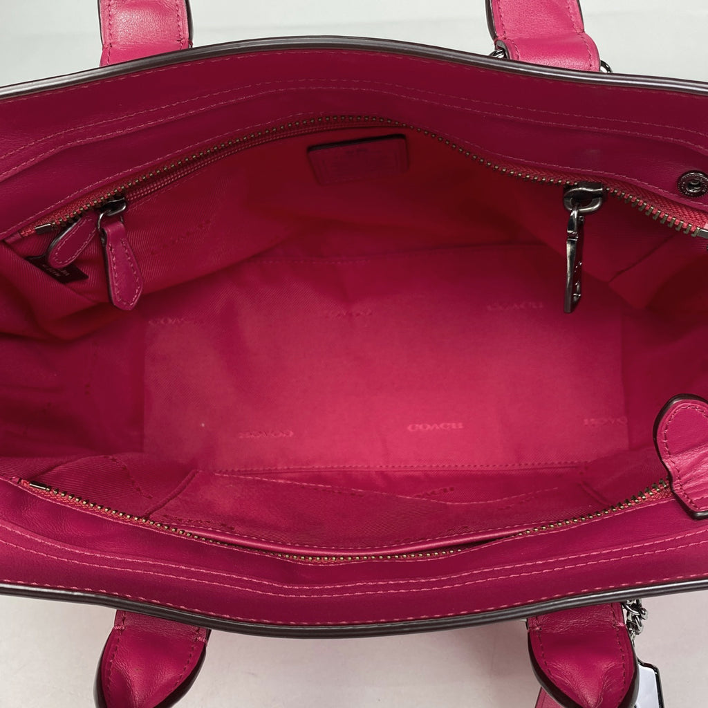 コーチ スワッガー 27 2WAY ショルダーバッグ ハンドバッグ レザー ピンク 34816 レディース 【中古】brbag