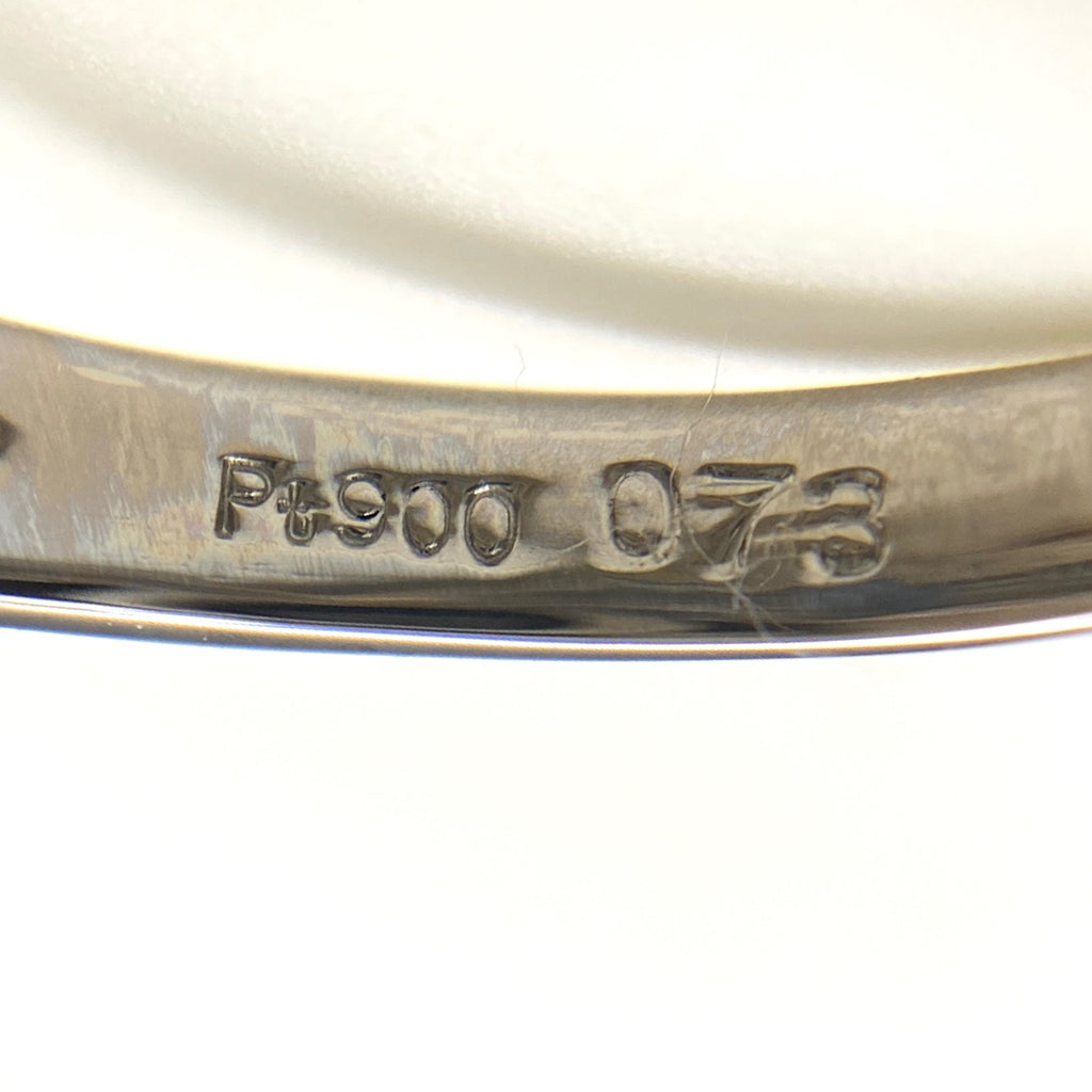 アクアマリン デザインリング プラチナ メレダイヤ 指輪 リング 11号 Pt900 アクアマリン ダイヤモンド レディース 【中古】nbjwl