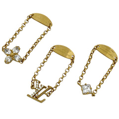 ルイ・ヴィトン セット リング レディ LV 指輪 モノグラムフラワー リング GP ゴールド レディース 【中古】bracc