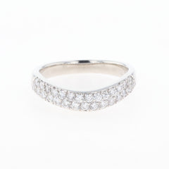 メレダイヤ デザインリング プラチナ 指輪 リング 11.5号 Pt900 ダイヤモンド レディース 【中古】nbjwl