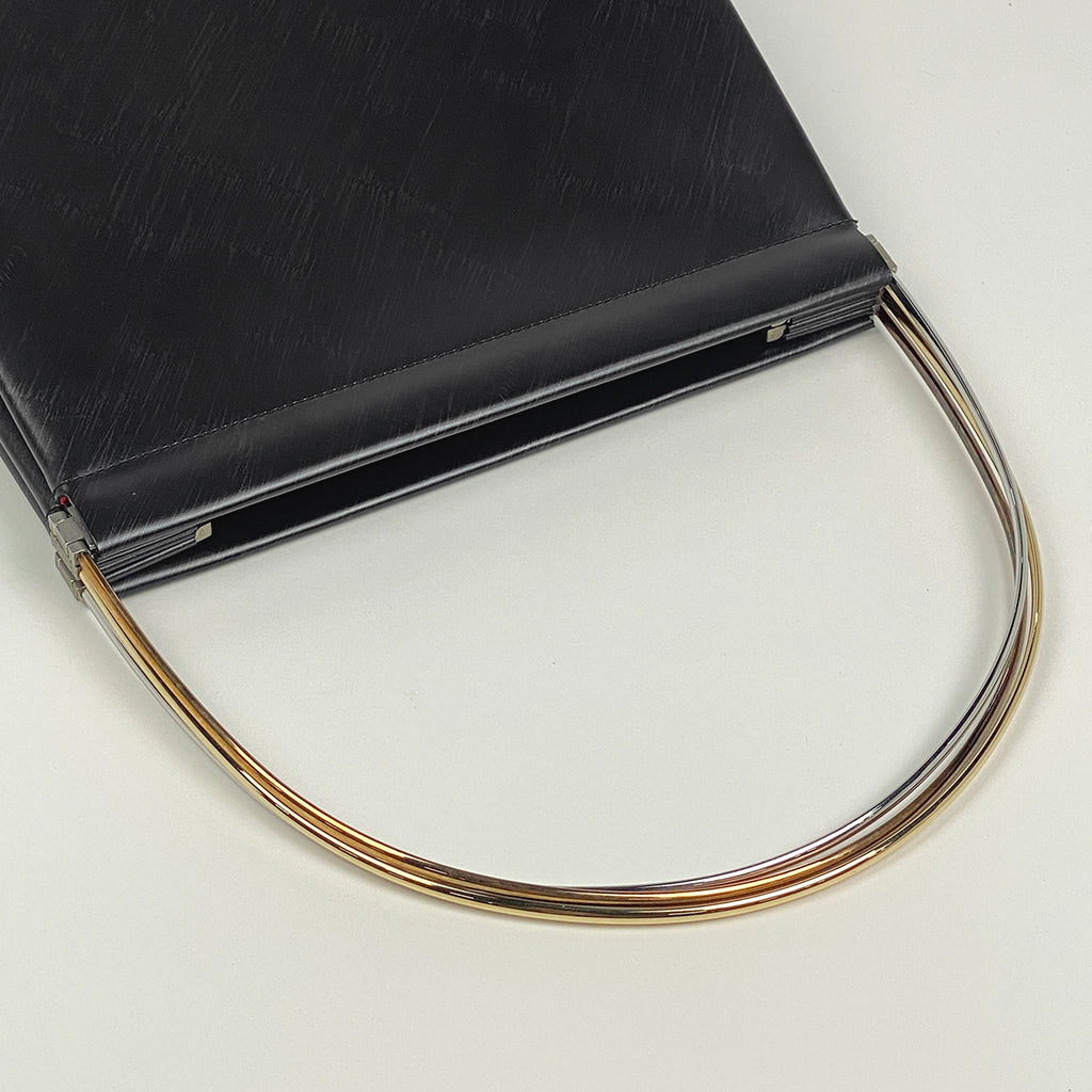 カルティエ トリニティ ハンドバッグ ロゴ ハンドバッグ レザー ブラック レディース 【中古】brbag